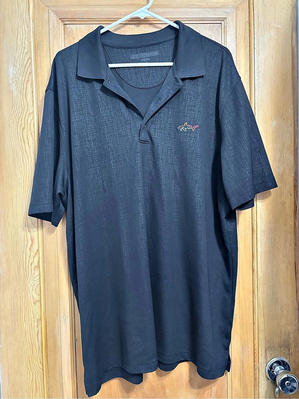 Greg Norman Men's Black Polo Shirt
